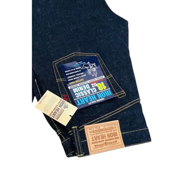 NWT! Iron Heart IH-888S-18 High Rise Tapered Denim 44W x 36L - Picture 9 of 13